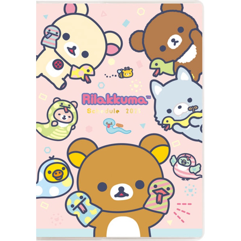San-X | Rilakkuma Pocket Dairy Notebook Monthly Planner A6 2025 [Starting in October 2024] ME67311