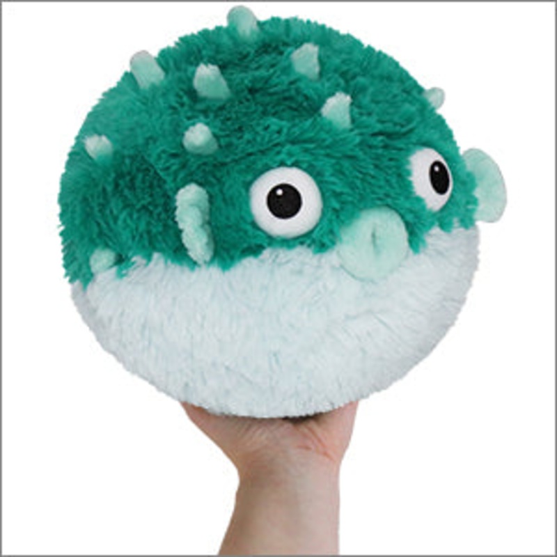 Mini Squishable Teal Pufferfish (7")