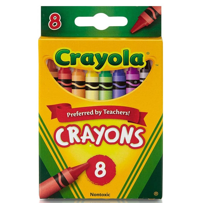 8 Count Crayola Crayons Box