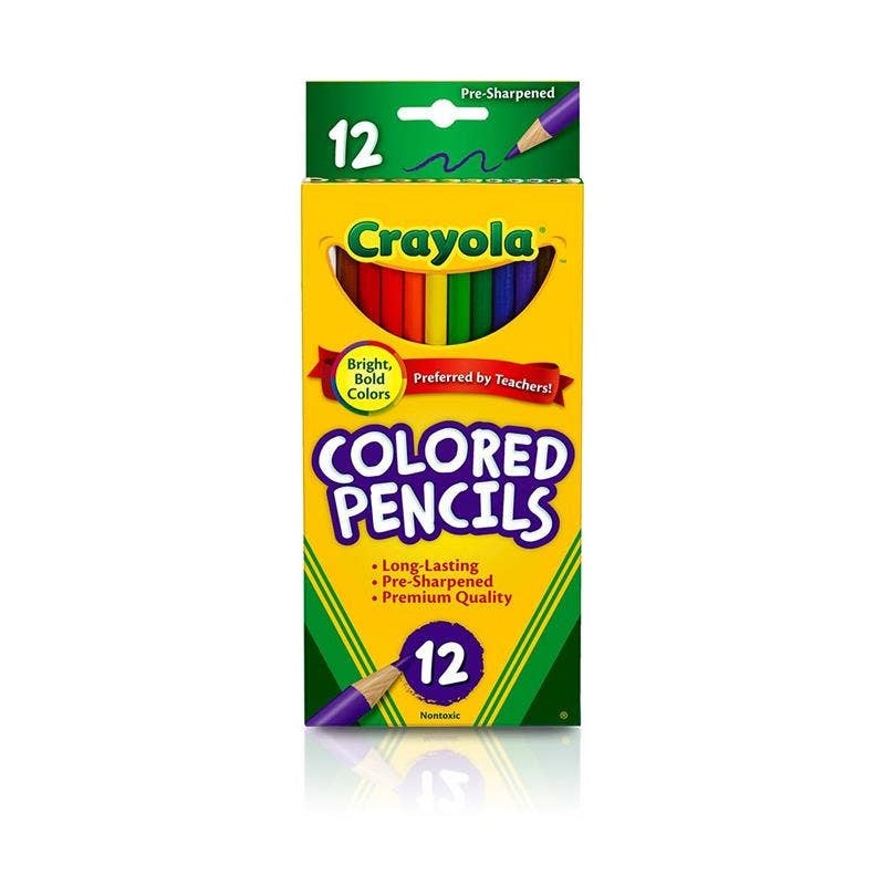 Crayola 12 Count Colored Pencils, Long
