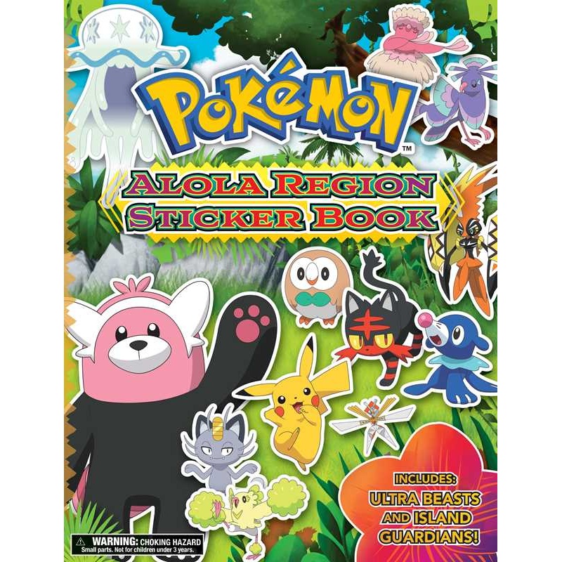 Pokmon Alola Region Sticker Book
