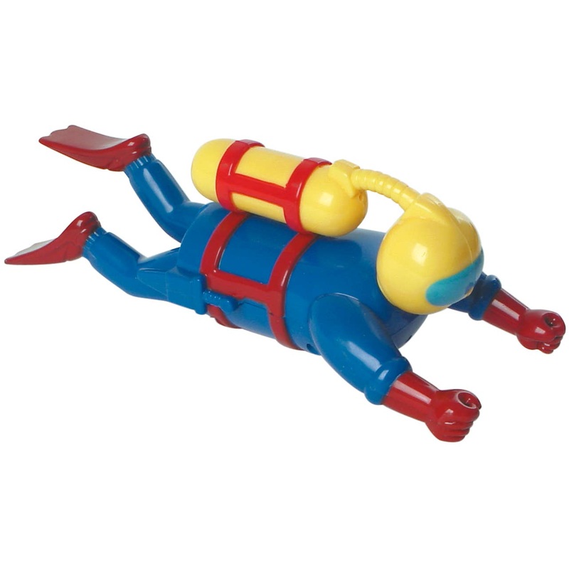 7.5" Wind Up Diver, Bath, Pool, Beach