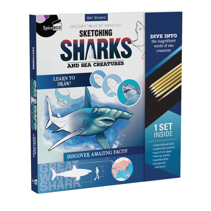 Art Studio Sharks & Sea Creatures
