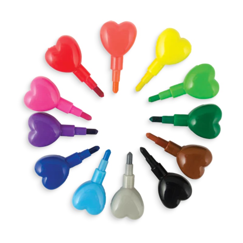 Heart Stacking Crayons