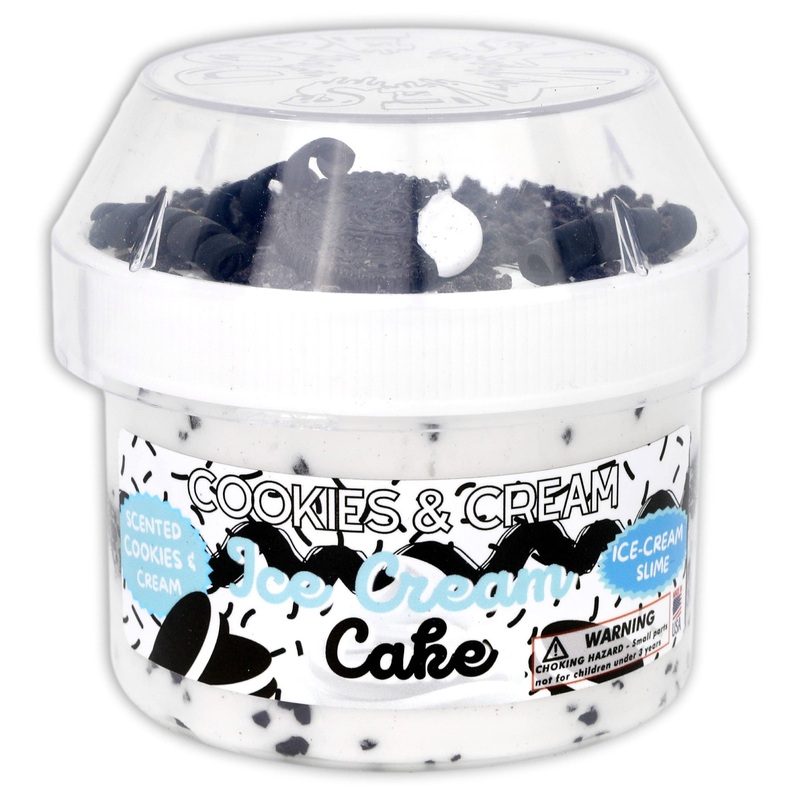 Cookies & Cream Ice-Cream Cake - Hybrid Textured Slime