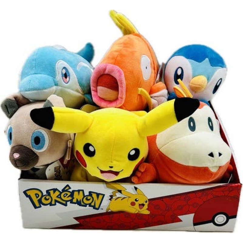 POKEMON 8" ASST PLUSH PIPLUP,FUECOCO,PIKA,FINI,ROCK,MAGIK