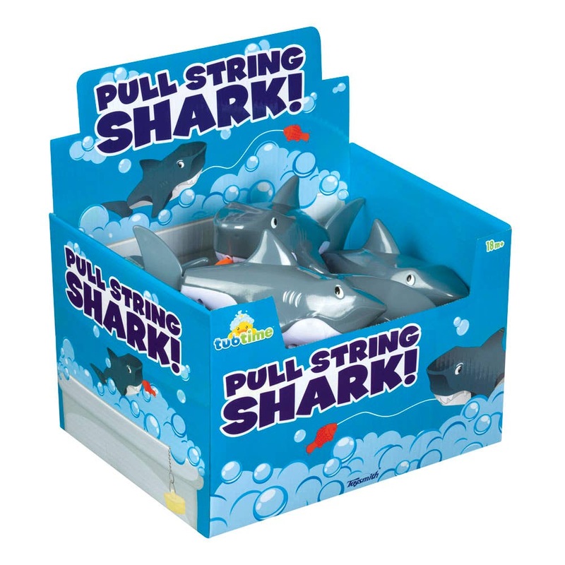 Pull-String Shark, Swimming Bath Toy, Pool Toy