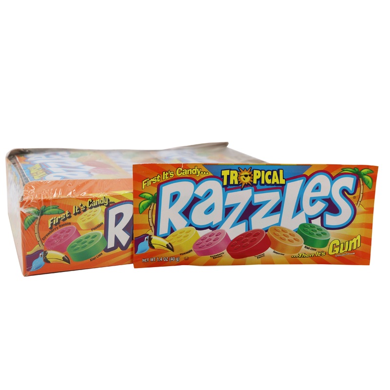 Razzles Candy Tropical Flavor