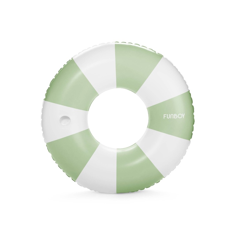Sage Vintage Stripe Tube Float