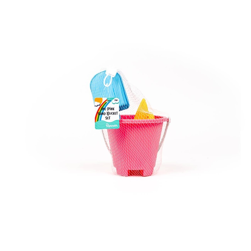Toysmith 3-Piece Pink Sand Bucket Set