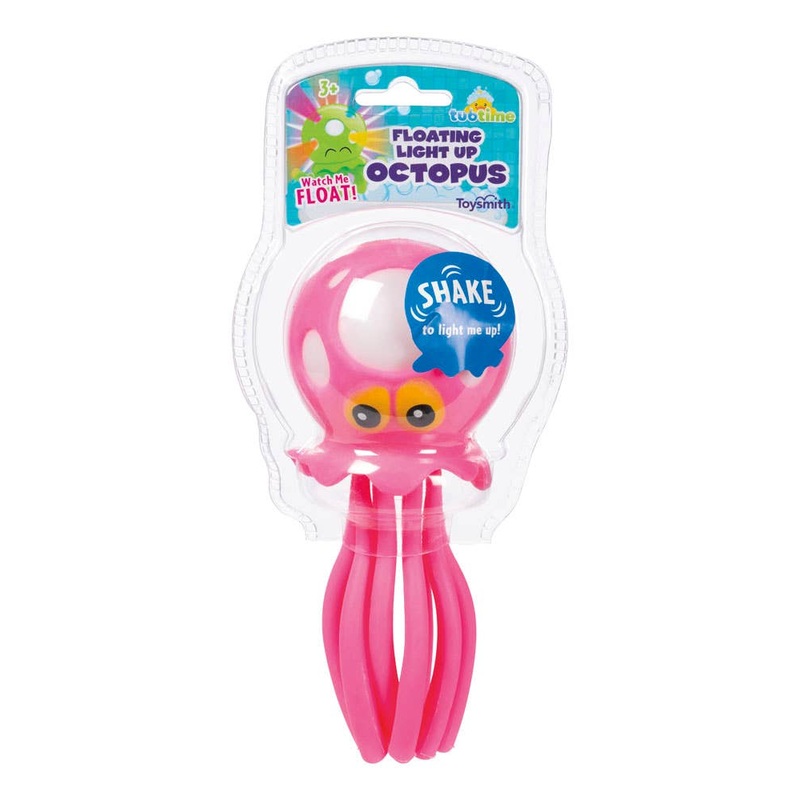 Toysmith Floating Light Up Octopus, Tub or Pool