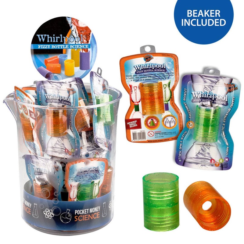 Whirlpool Fizzy Bottle in Scientific Beaker