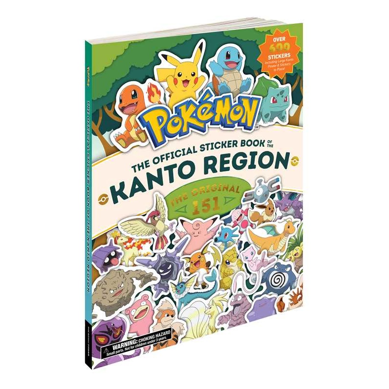 Pokmon The Official Sticker Book of the Kanto Region by Pikachu Press