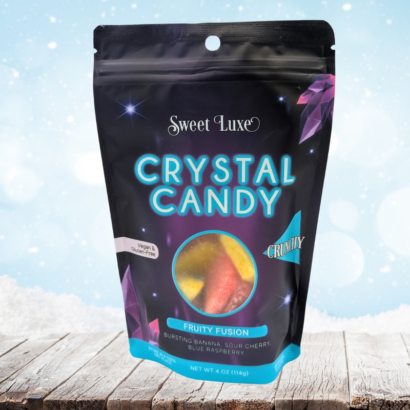 Sweet Luxe NEW Extra Crunchy Crystal Candy - Fruity Fusion Flavor Mix