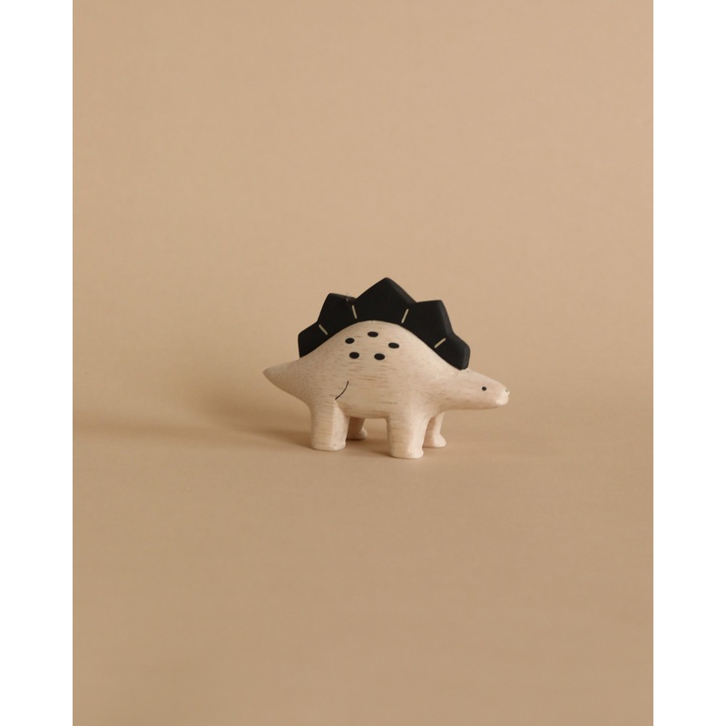 Handmade Tiny Wooden Dinosaurs - Stegosaurus