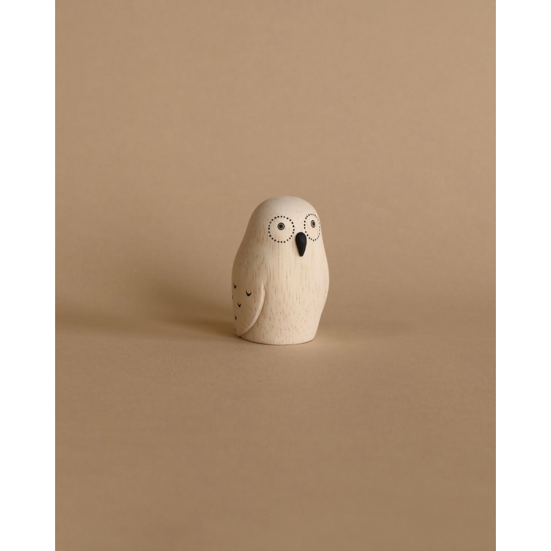Handmade Tiny Wooden Exotic Animals - Owl
