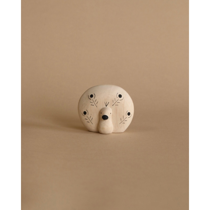 Handmade Tiny Wooden Exotic Animals - Peacock