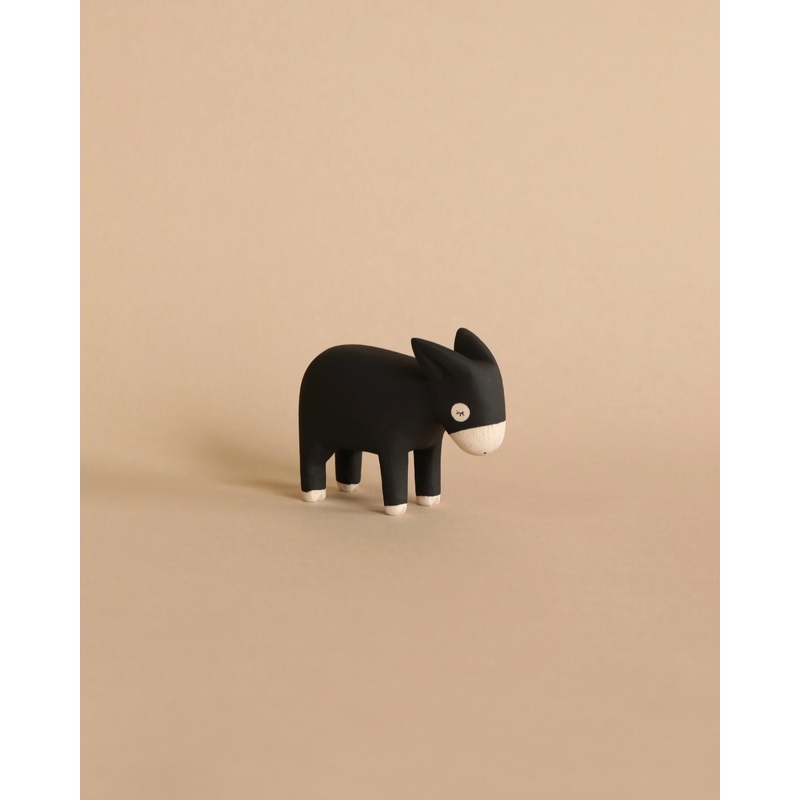 Handmade Tiny Wooden Farm Animals - Donkey