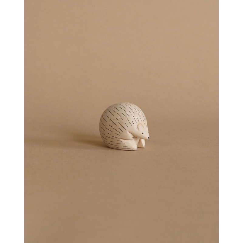 Handmade Tiny Wooden Forest Animals - Hedgehog