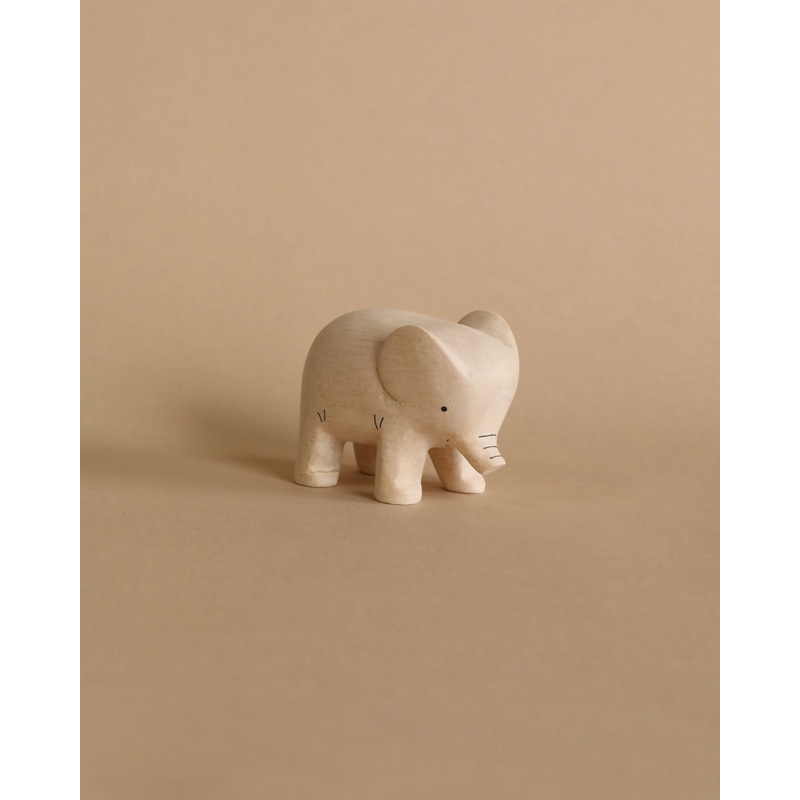 Handmade Tiny Wooden Safari Animals - Elephant