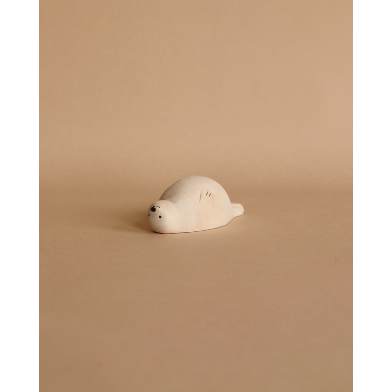 Handmade Tiny Wooden Seal