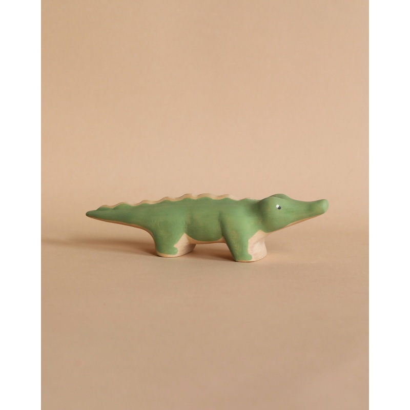 Handmade Wooden Crocodile