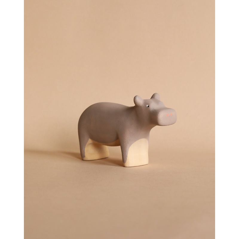 Handmade Wooden Hippo
