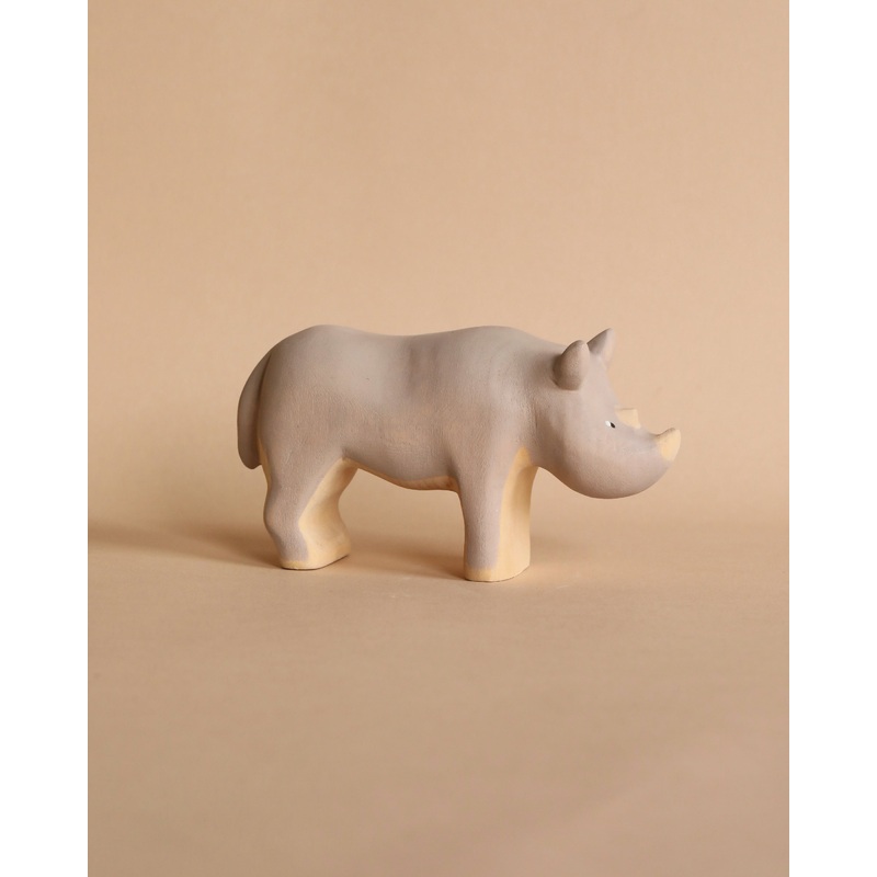 Handmade Wooden Rhinoceros