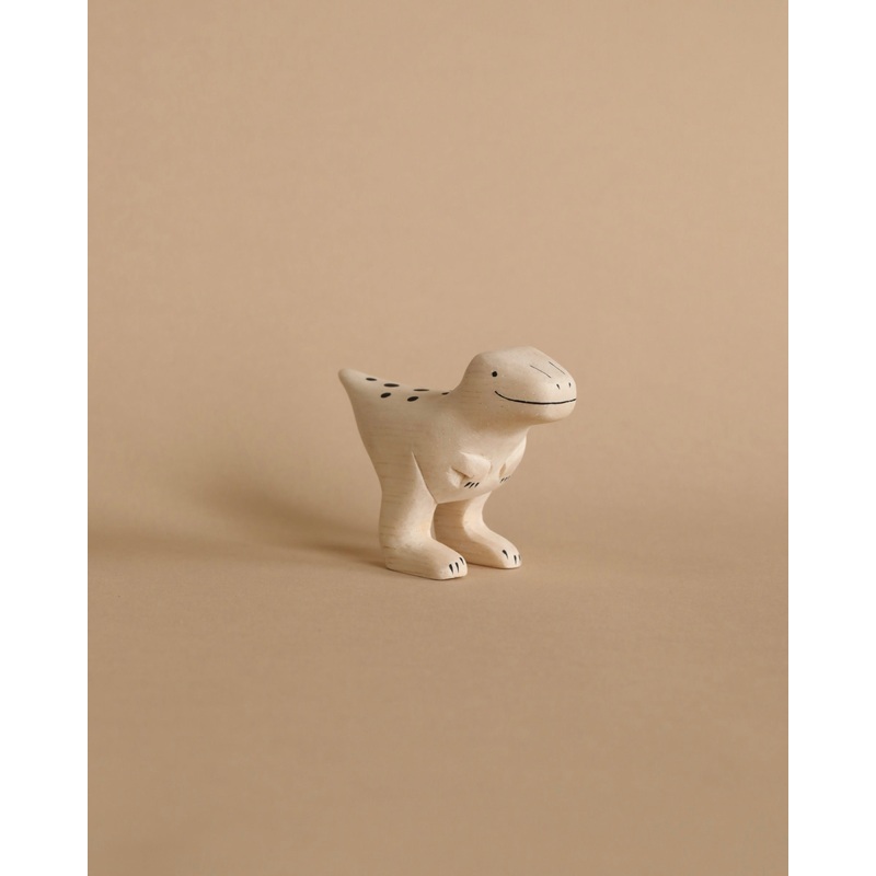 Handmade Wooden Velociraptor Dinosaur