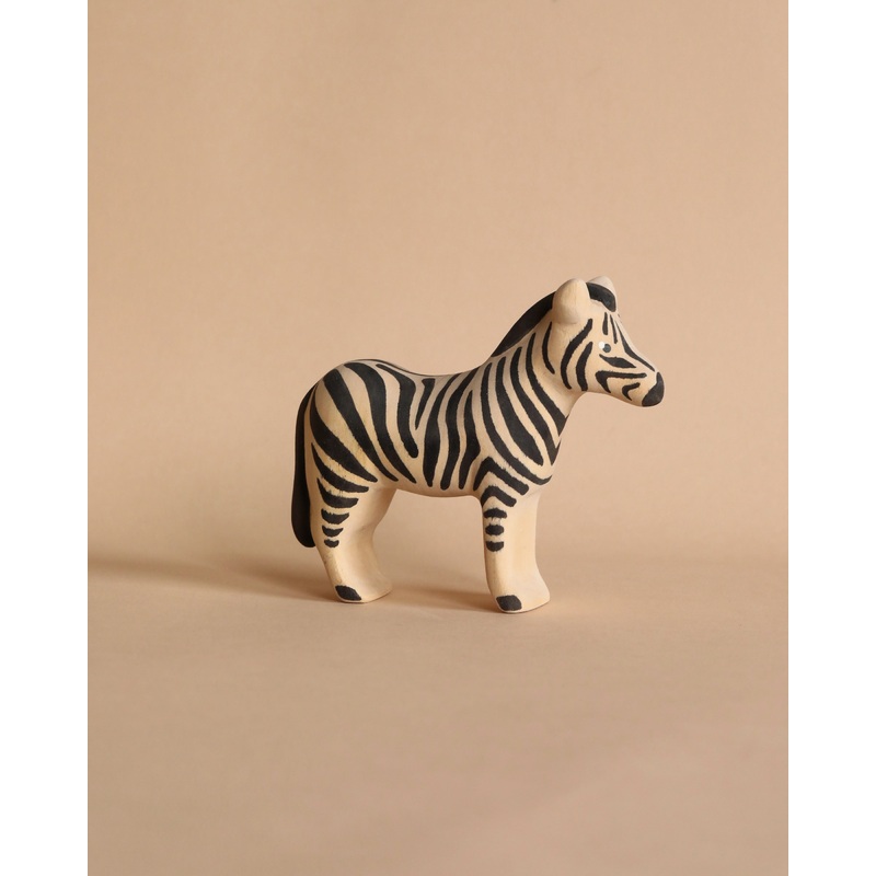 Handmade Wooden Zebra
