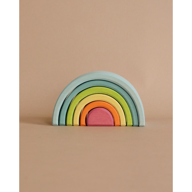 Grimm's Small Wooden Rainbow, Pastel