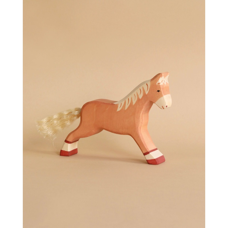 Holztiger Horse, Running, Light Brown