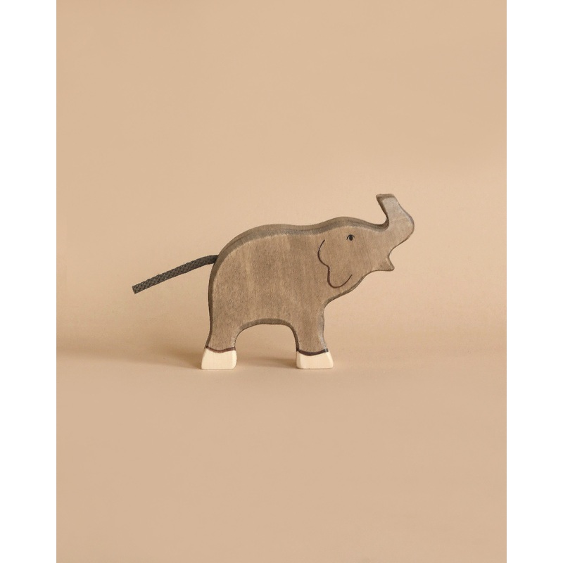 Holztiger Small Elephant, Trunk Raised