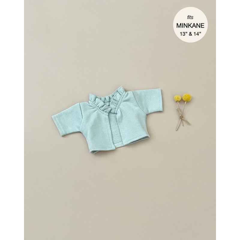 Minikane Doll Clothing | Claudia Cardigan in Fleece - Green Tea