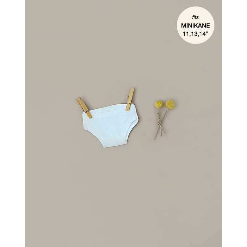 Minikane Doll Clothing | Underwear in White Cotton