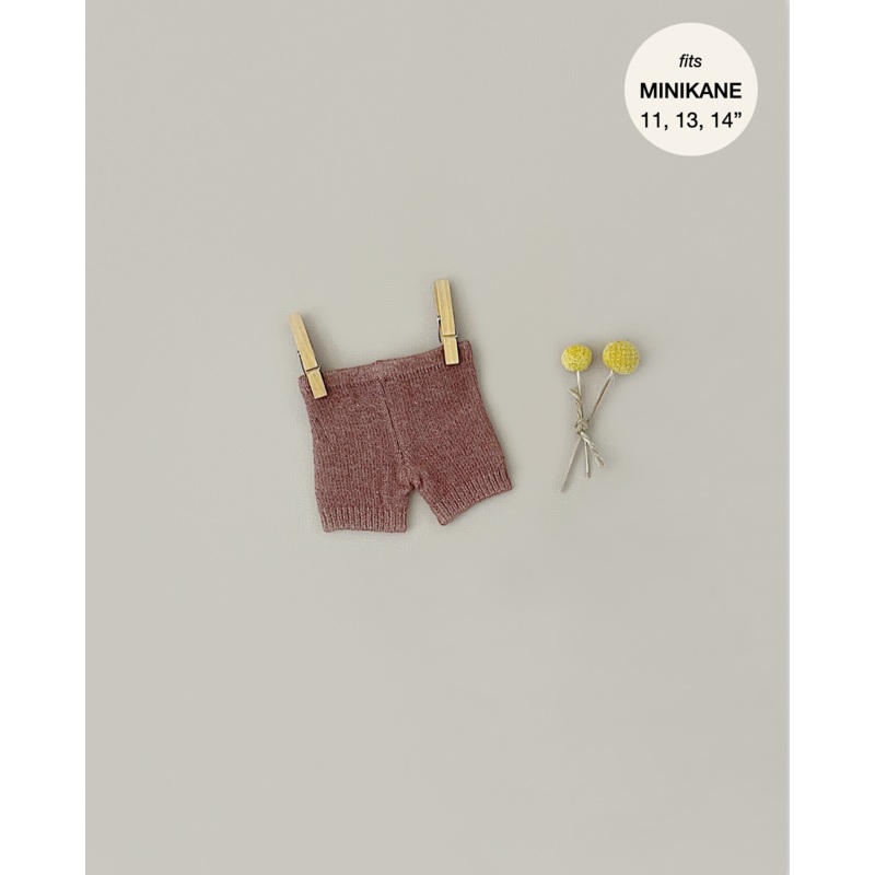 Minikane Doll Clothing | Vito Shorts in Knit Wool - Caramel