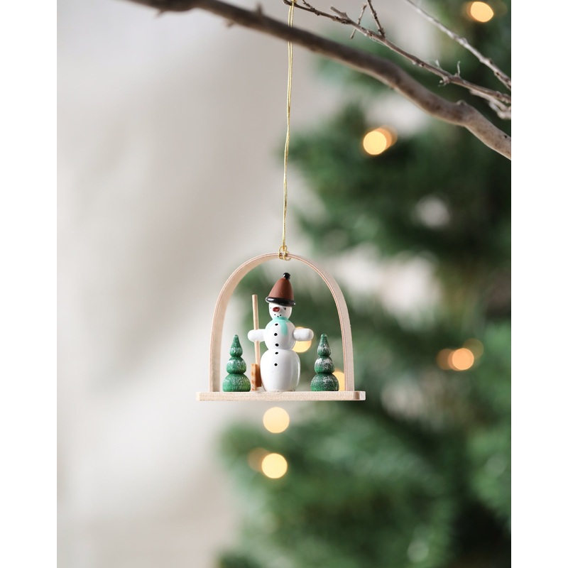 Christian Ulbricht Ornament - Arch With Snowman