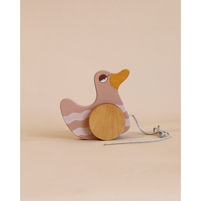 Duck Pull Toy - Pink