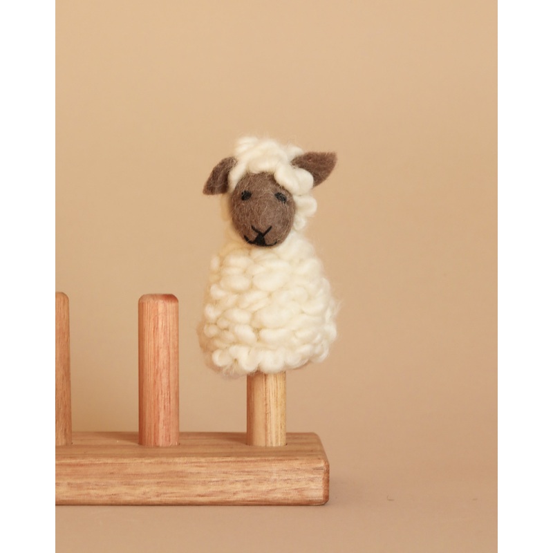 Fluffy Sheep Finger Puppet