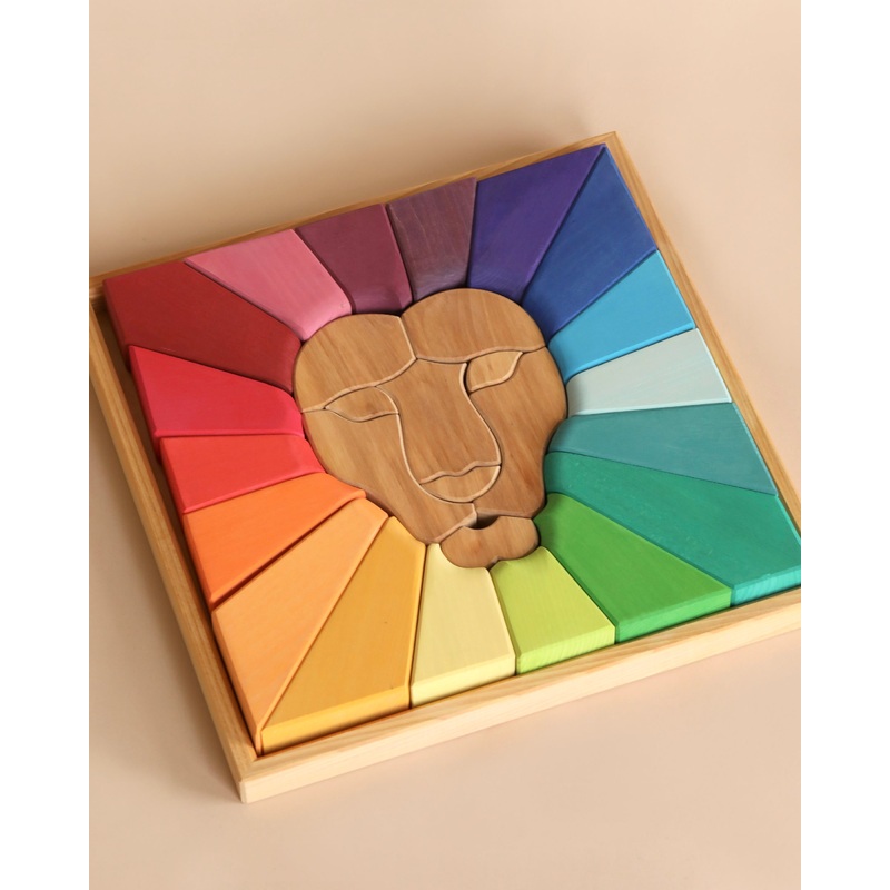 Grimm's Rainbow Lion Building Set