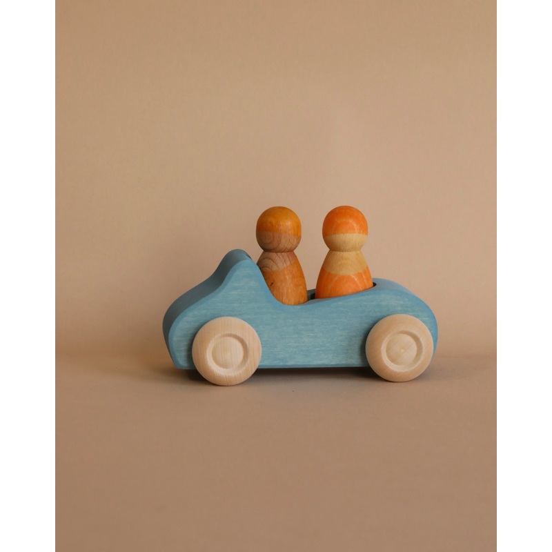 Grimm's Wooden Blue Convertible Car