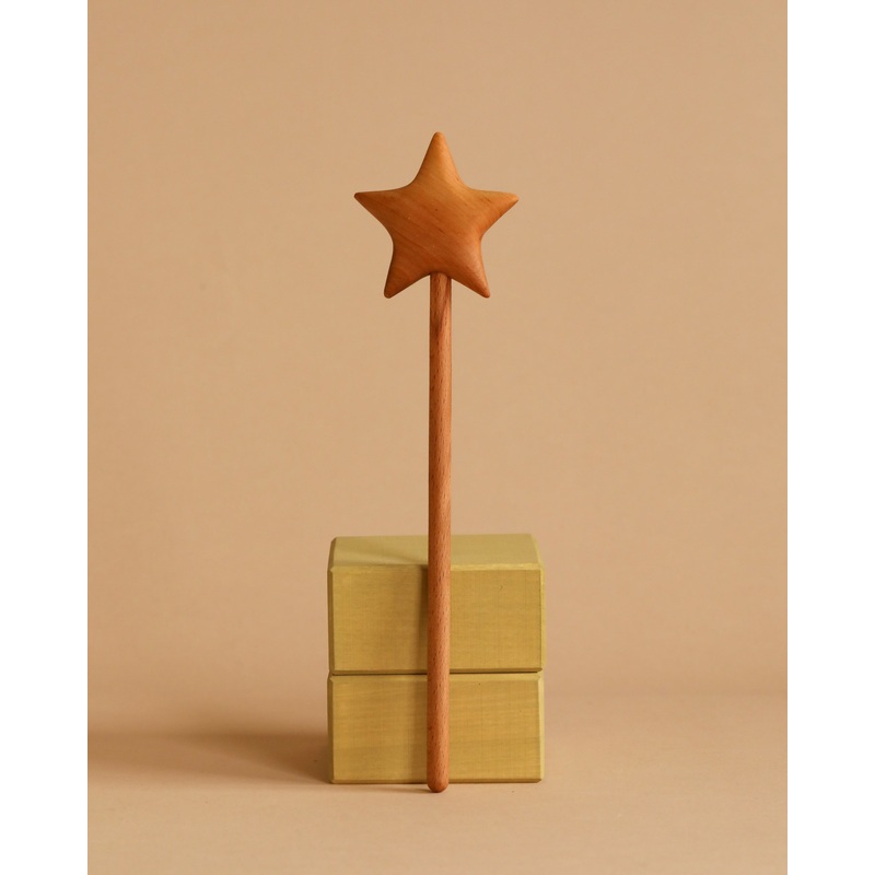 Handmade Wooden Star Magic Wand