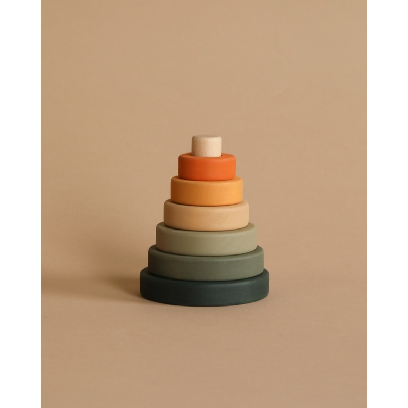 Mini Wooden Pyramid Stacker - Jungle