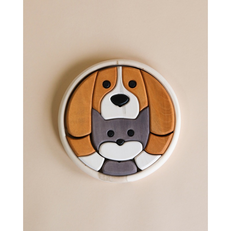 Round Cat and Dog Puzzle