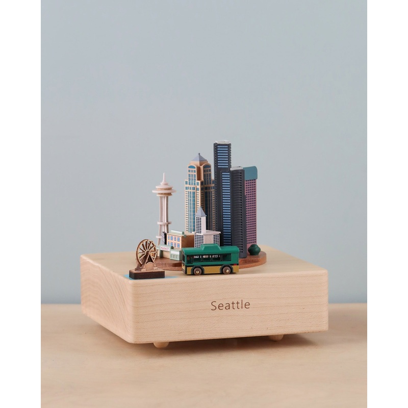 Seattle Wooden Music Box