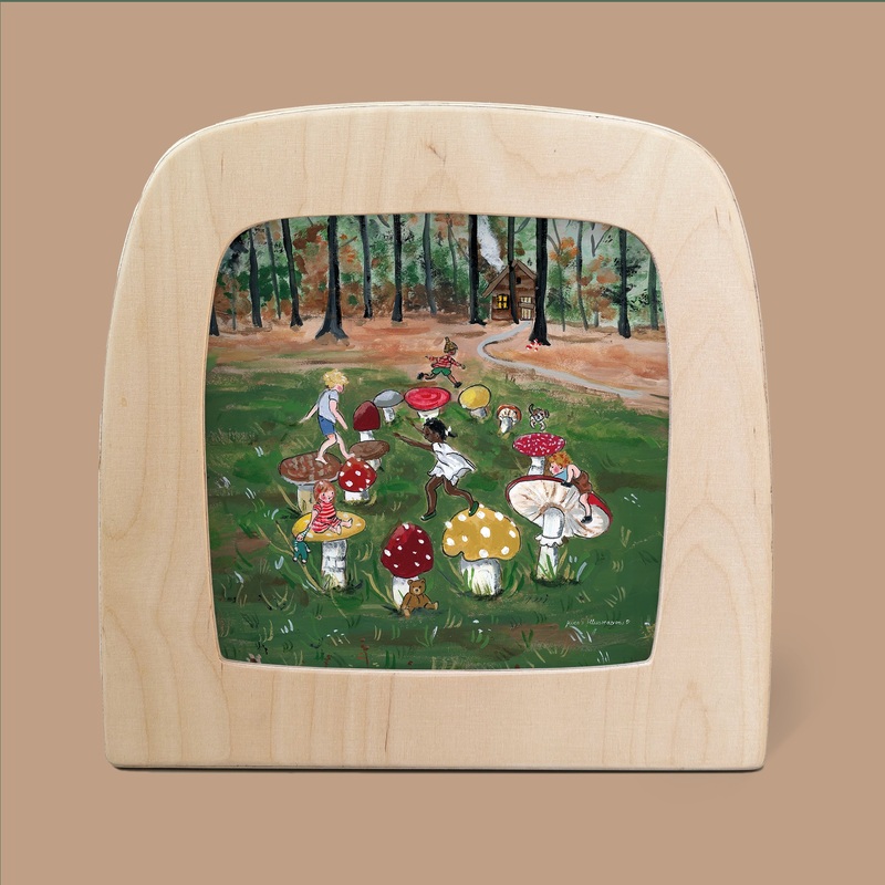 Silhouette Only - Toadstool Dance Silhouette for Toverlux Lamp