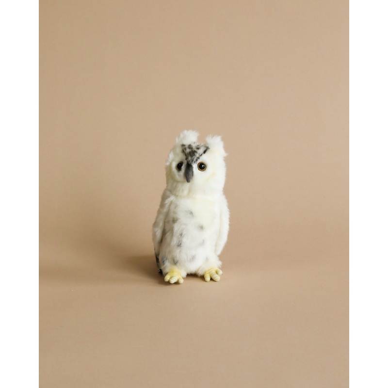 Small White Owl Stuffed Animal