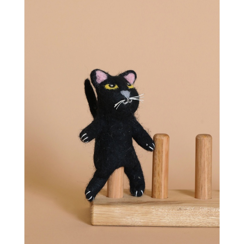 Black Cat Finger Puppet