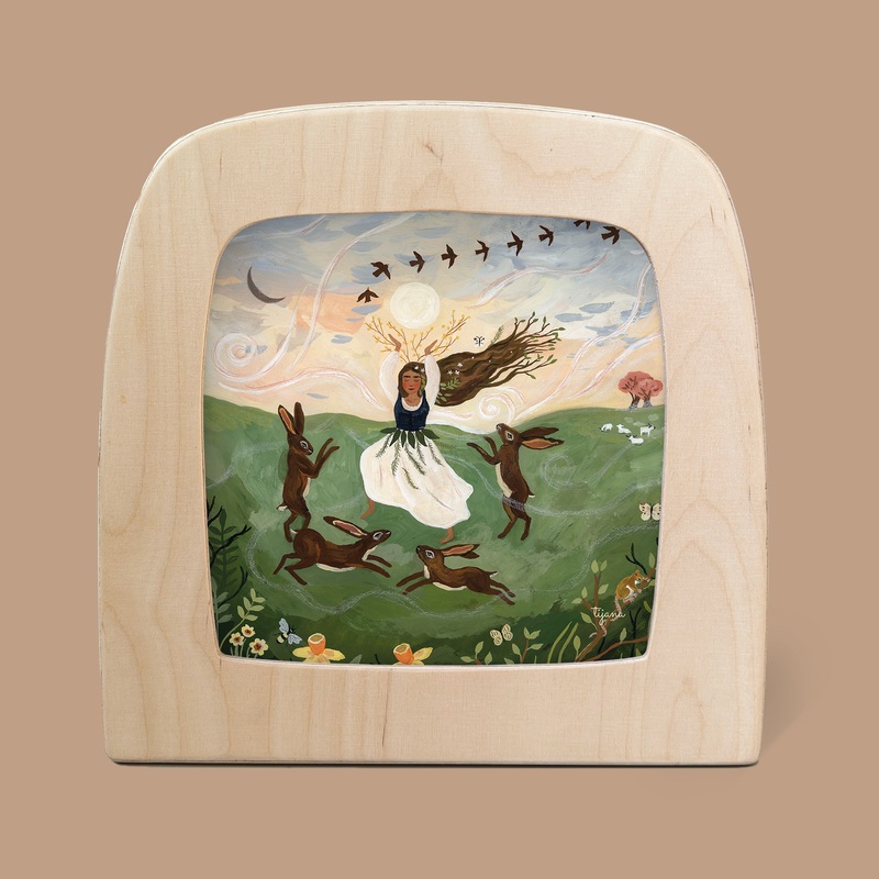 Silhouette Only - Dancing With Hares Silhouette for Toverlux Lamp