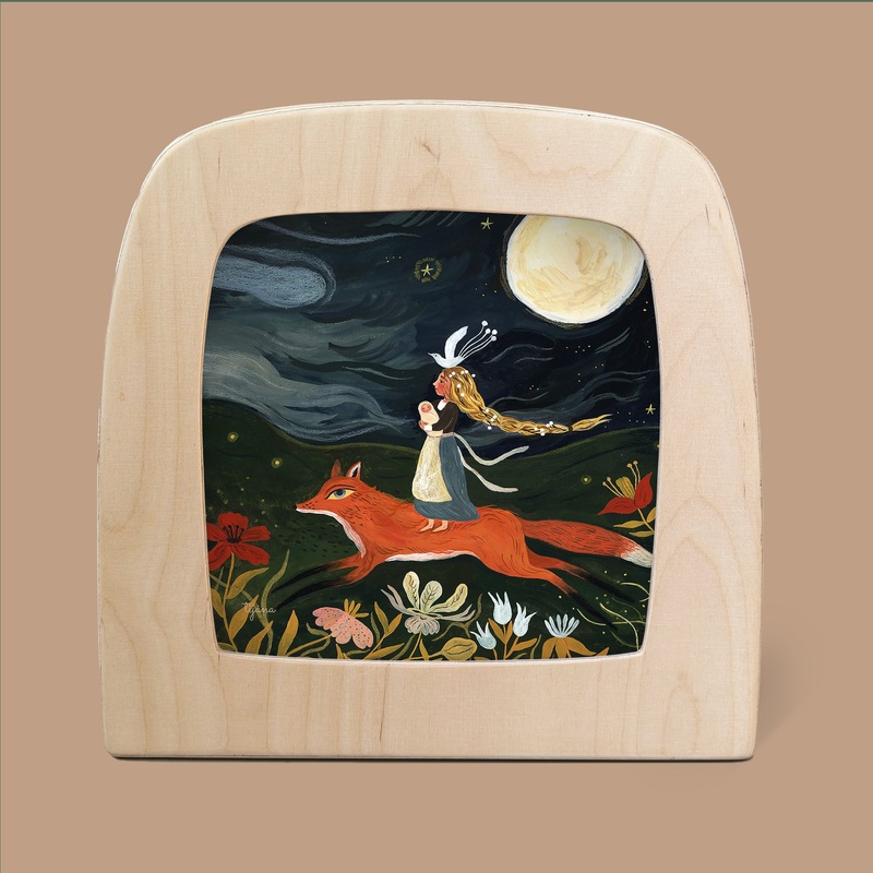 Silhouette Only - Fox Mother Silhouette for Toverlux Lamp